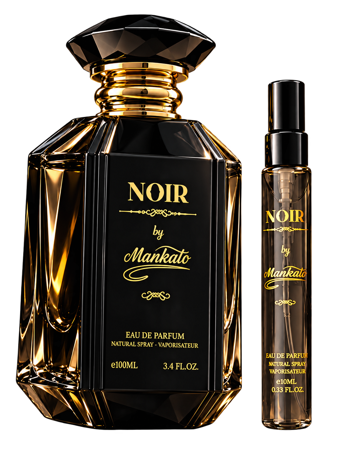 Noir perfume bottle